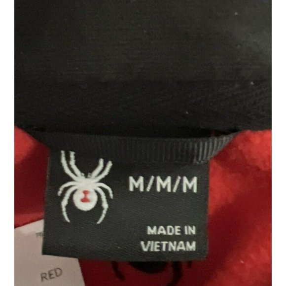 New $129 Spyder Men Mendoza Bonded Sweater Fleece Full-Zip Jacket Red Medium - Picture 5 of 10